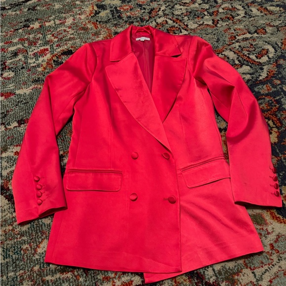 s’edge Jackets & Blazers - Like new XS S’edge pink Satin Blazer perfect condition no smoke or pets